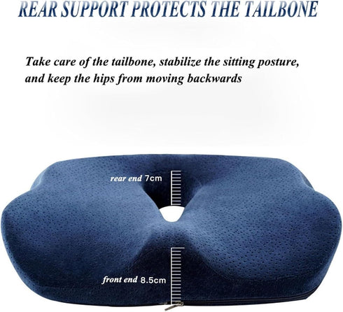 GQABXKDQO Tailbone 46x35x10cm, ZiJieYangSha1845 Seat Cushion for Office Desk Chair - Memory Foam Seat Cushion for Pain