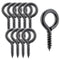 Wright Products 10-Pack Screw Eye, 2.63 inch x .31 inch, Heavy-Duty Weather Resistant for Indoor Outdoor Use, DIY