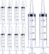 20ml Plastic Syringe for Liquids - 10 Pack for Oral, Scientific Labs, Measuring, and Dispensing with Cap