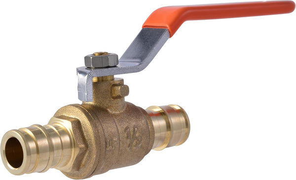 SharkBite UAB22461LFA 1/2 Inch Expansion Ball Valve, Brass Plumbing Fittings for PEX-A Pipe Tubing