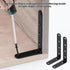 HOME MASTER HARDWARE 5" 3" Brace,4 x Heavy Duty Corner Pcs Shelf Brackets,Steel L Corner Bracket for Wood Furniture
