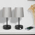 3 Dimmable Ascher Small Bedside Table lamp, RGB Color Changing Lamps, Color Temperatures Nightstand Lamps with USB C