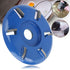 Wood Carving Disc, Steel 6-Teeth Shaping Disc, Woodworking Milling Cutter for Angle Grinder Accessories
