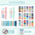 Book Annotation Kit - 3600 Pcs Book Annotation Tabs and 24 Pcs Aesthetic Highlighters for Office and School