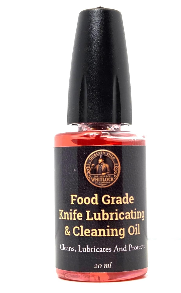 Horace Whitlock Knife Pivot Lube Oil Premium Food-Safe Lubricant for Folding Knives