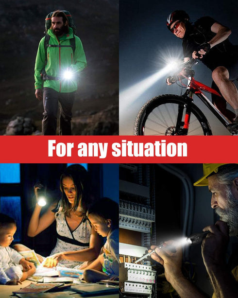 Victoper LED Flashlight 2 Pack, Bright 2000 Lumens Tactical Flashlights with 5 Modes, Waterproof for Outdoor Use