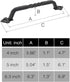 OVOV 2 Pack Barn Door Pull Handle Hardware for Wooden Garden Gate Shed Cabinet Door (2Pcs 4inch) by Ouvin