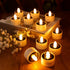 TWINKVILLA 12Pack Solar Tea Lights Outdoor Waterproof, Small Solar Lights with Rechargeable Dusk