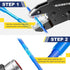 250PCS Yellow Heat Shrink Butt Connectors AWG12-10, Marine Grade Waterproof Insulated Electrical Connectors