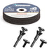 Cut-Off Wheels 3" x 3/64" x 3/8" for Die Grinder with Mounting Mandrel for Type 1 Cutter Wheel, Metal Stainless Steel