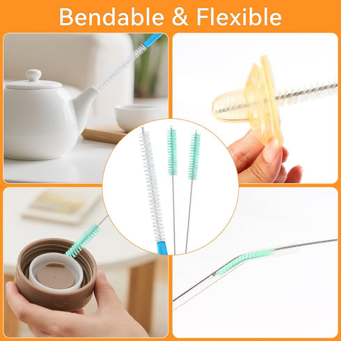 AUGHOA Sets,10 Ice Machine Cleaner Brush Pcs Ice Maker Cleaner Tools with Crevice Cleaning Brush and Scrub Sponge