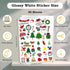 Printer-30 8.5" 11" Printable Vinyl Sticker Paper for Inkjet Sheets Glossy White x Waterproof Labels Paper, Dries