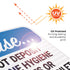 12x18 Inches, 3M .063 Please Do Not Deposit Feminine Hygiene Products Or Baby Wipes in Toilet Sign, EGP Reflective