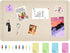 Vuzvuv Linen-Brown Large Cork Board 28"x16" with 50 Push Pins & Sticky Notes - Self-Adhesive Felt Pin Board