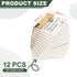 M&G Sticky Notes 3 x 4 Inch, 12pcs White Square Grid Note Pads with Strong Sticking Power for Home Office