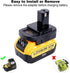 Biswaye Adapter for Dewalt 20V Battery to Replacement for Ryobi 18V One+ Battery, Compatible with Milwaukee M18 Battery