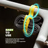 2-Pack 18" 8-Figure 220 lb TPU Tie-Down Utility Straps with Design Heavy-Duty Load, Adjustable for Bike, Moto, Skis