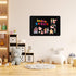 MaxGear 17.5" x 11.4" Black Metal Magnetic Board, Includes Dual Lock Tape and Screws for Wall Display