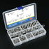 Glarks 200Pcs Assortment Kit, Wire Inserts Screws Sleeve, 304 Stainless Steel Metric M3 M4 M5 M6 M8 M10 M12 for
