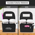 Drink Caddy Portable Drink Carrier and Reusable Coffee Cup Holder - 4 Cup Collapsible Tote Bag with Organizer Pockets