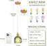 5.1Inch E26 Pendant Light Fixtures,Mini Hanging Lights Green Glass Vintage Pendant Light Hanging Light Adjustable