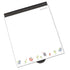 ECR4Kids MessageStor Memo Station - Dry-Erase Glass Board Desk Organizer, Birds