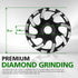 HERZO Diamond Concrete Grinding Wheel 5 inch for Polishing and Cleaning Stone, Concrete Surface