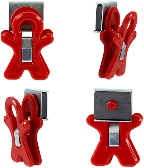 The Pencil Grip Magnet Man People Shaped Magnet Clips, Set of 12, Assorted Color, TPG-13212P