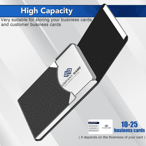 Business Card Holder with Ultra Slim Design, Premium PU Leather Case for Women/Men, Magnetic Closure