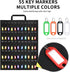 Fireproof Waterproof Rollable Key Case, Compact Storage for 55 Keys, Roll Up Organizer for Hotel, Car Sales, Real Estate