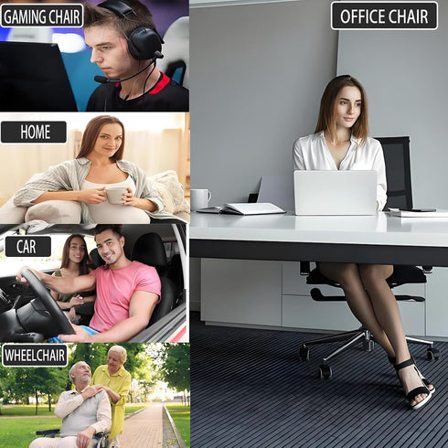 Ausakee Tailbone Seashell Memory Foam Seat Cushion -for Office Chair, Truck seat, Car Seat,Desk Chair, Airplane