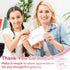 52 Pack Set 4x6inch Thank You Cards with Envelopes Pink Bow Thank You Cards Bulk Assortment Greeting Gift Watercolor