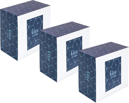 Pukka Pad Glee Memo Block, 3-Pack, 500 Sheets of 70GSM Note Paper, 3.15 x 3.15 Inches