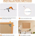 Board2by Cork Board Bulletin Board 24 x 36 - Wood Framed Corkboards for Wall Decor with 15 Push Pins
