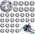 30pcs 3/8 Inch Non-Metallic Button Push-in Cable Connectors, Fits for 1/2 Inch Knockouts