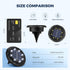 12 Pack SOLPEX Mini Solar Ground Lights, Solar Lights Outdoor Waterproof, Landscape Lighting for Garden Pathway