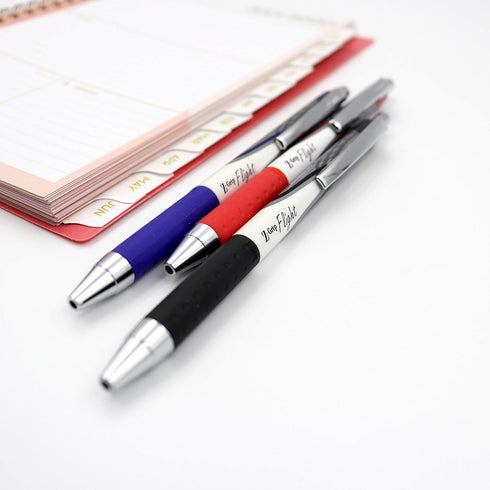 Zebra Pen Z-Grip Flight Retractable Ballpoint Pen, 1.2mm, Bold Point, Black Ink, 5-Count