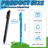 Jetec 100 Pcs Autism Awareness Pens Bulk, Inspirational Retractable Ballpoint Pens for Mental Health Classroom Office