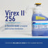 Diversey VIREX II 256 5019317 Disinfectant Cleaner and Deodorant, Hospital Grade Floor Cleaner with Mint Scent, SmartDose Concentrate, 1.4-Liter