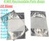 Reclosable Zip Poly Bags White Block - 3 x 5 W (100 Bags) 4 Mil Clear Plastic with Resealable Lock Seal