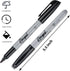 Permanent Markers Bulk, 120 Pack Black Fine Tip Waterproof Markers, Premium Smear Proof Pens for Office Supplies