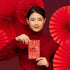Silk Red Envelope 6PCS New Year Red Envelopes, Chinese Red Pocket for Spring Festival Wedding, New Year Birthday (3