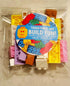 Tickle Bellies 12 Count Personalized Valentine Stickers for Kids Classroom Exchange Building Blocks Theme Custom Name
