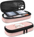 Kawaii Cat Pencil Case, Aesthetic Pen Holder with Compartments for School Supplies, Teen Girls, Home