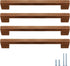 5 4 Walnut Square in pcs Wooden Drawer Pulls Handle pulls for cabinets Kitchen Cabinet Drawer pulls Cabinet Door Pull