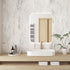 Matte Beige/Silver Marble Contact Paper, Textured Beige Granite Peel and Stick Wallpaper for Waterproof Kitchen Table
