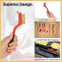 6 Pieces Wire Brushes Set Metal Brush, Brass Brush, Stainless Steel Brush, Nylon Brushes for Cleaning