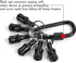1/4 Inch Bit Holder Keychain, Hex Screwdriver Bits Holder Extension Bar for Electric and Hand-held Screwdrivers