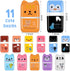 Seajan 44 Pcs Erasers for Kids Gift Bulk - Cute Pencil Erasers with Clean Up Roller for School Party Christmas