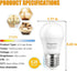 LED Bulb 120V, 40W Equivalent, A15 Warm White 2700K Energy Saving Bulb, E26 Medium Screw Base, 4 Pack